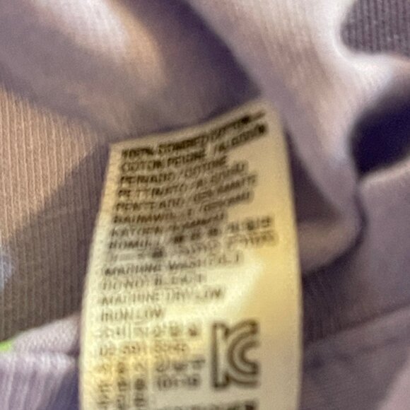 Raquet & Jog vgt Purple T-Shirt Top L Women's Double-Sided Y2K Casual Cotton - Picture 7 of 7